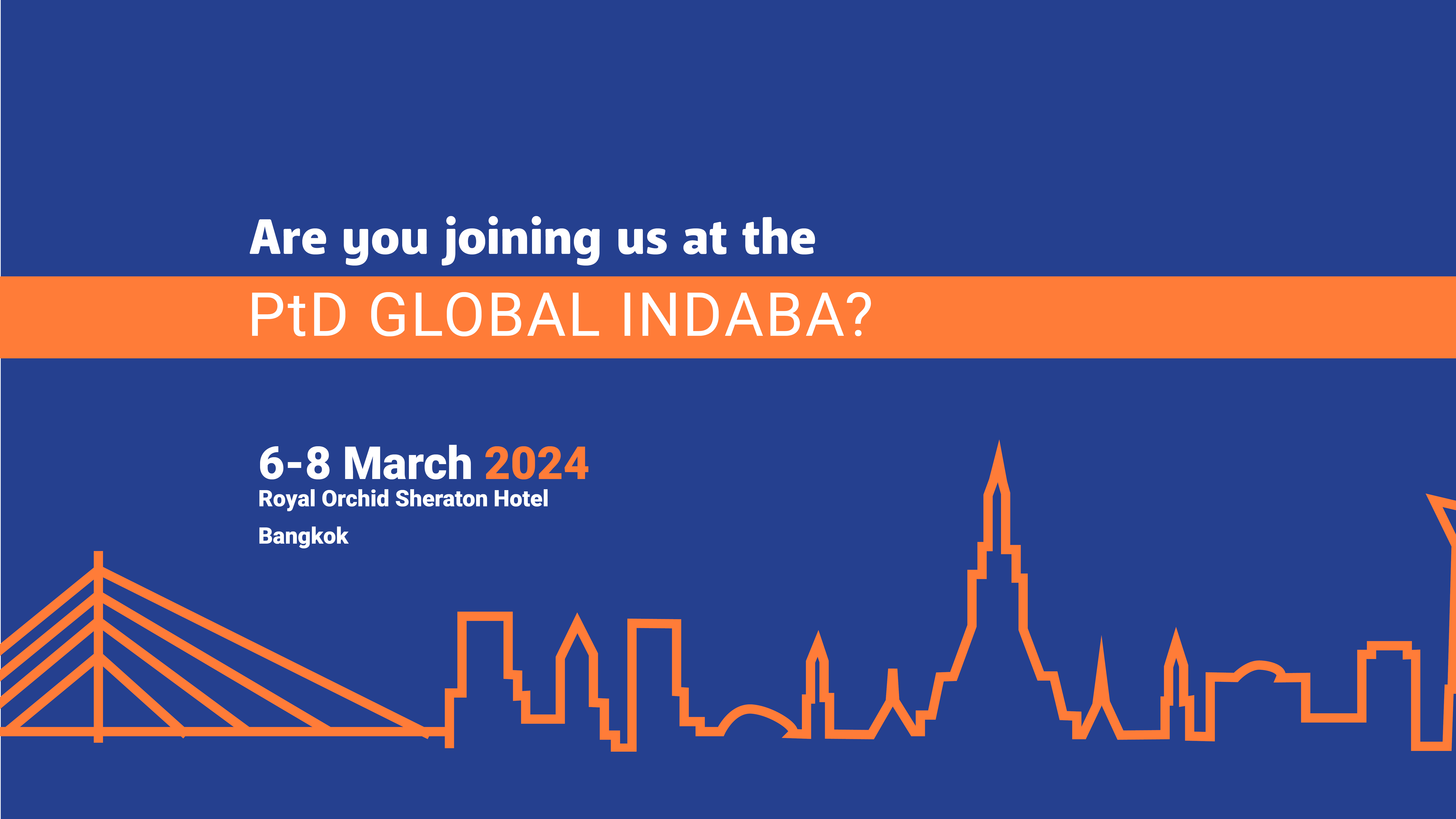 Are you joining us at the PtD Global Indaba?