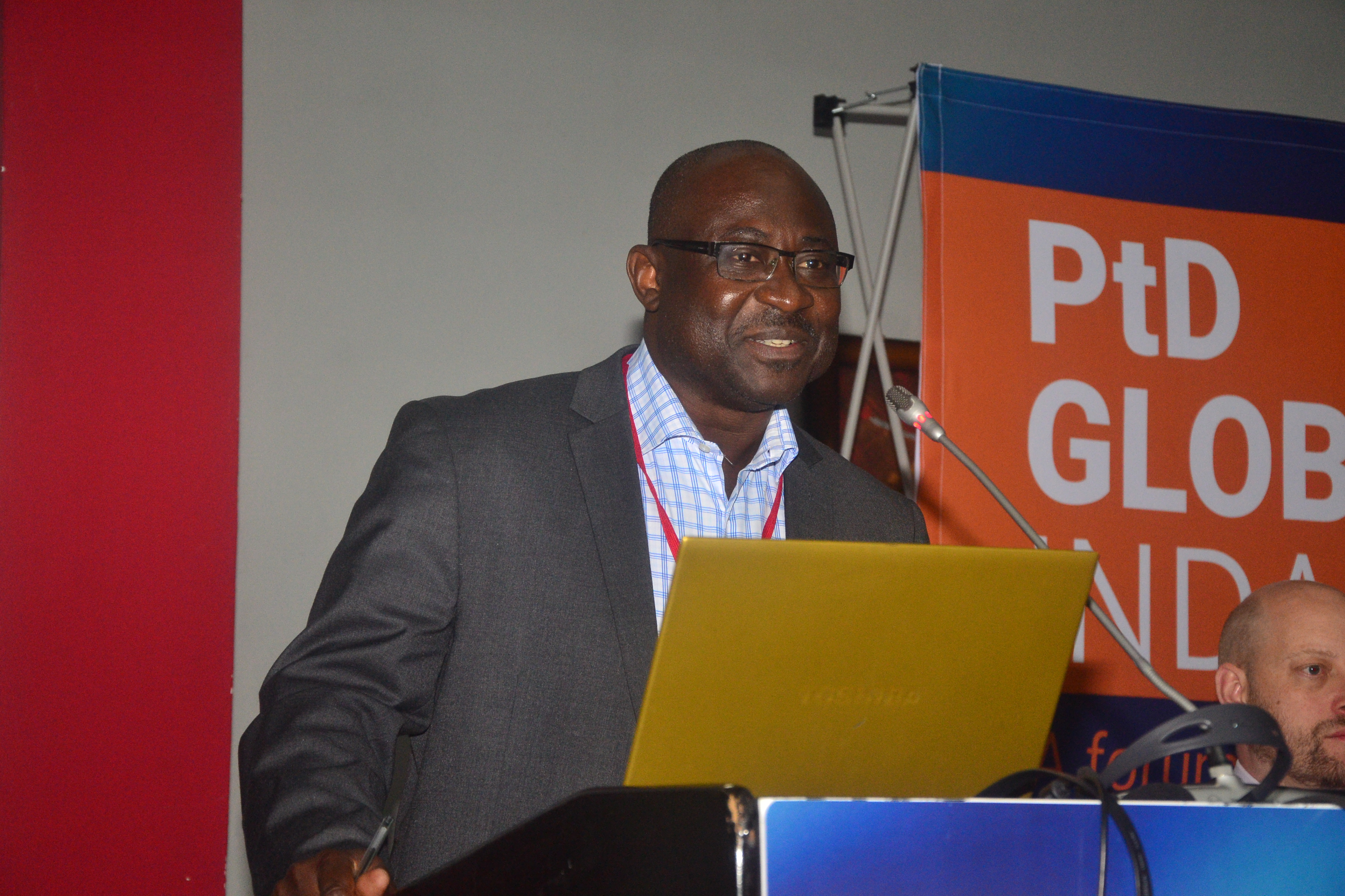 PtD's chair Francis (Kofi) Aboagye-Nyame speaking at the PtD Global Indaba