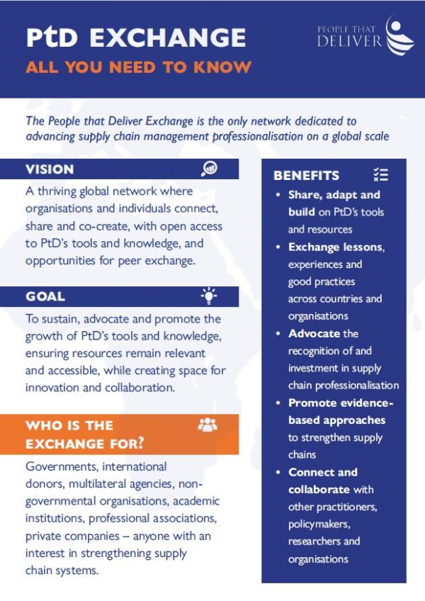 The PtD Exchange one pager