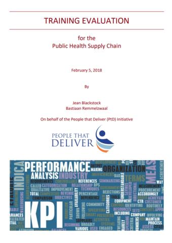 Training evaluation for the public health supply chain
