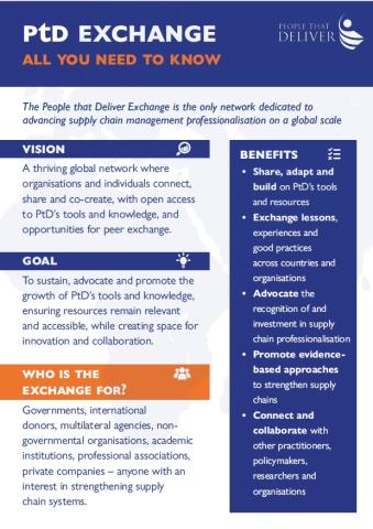 The PtD Exchange one pager